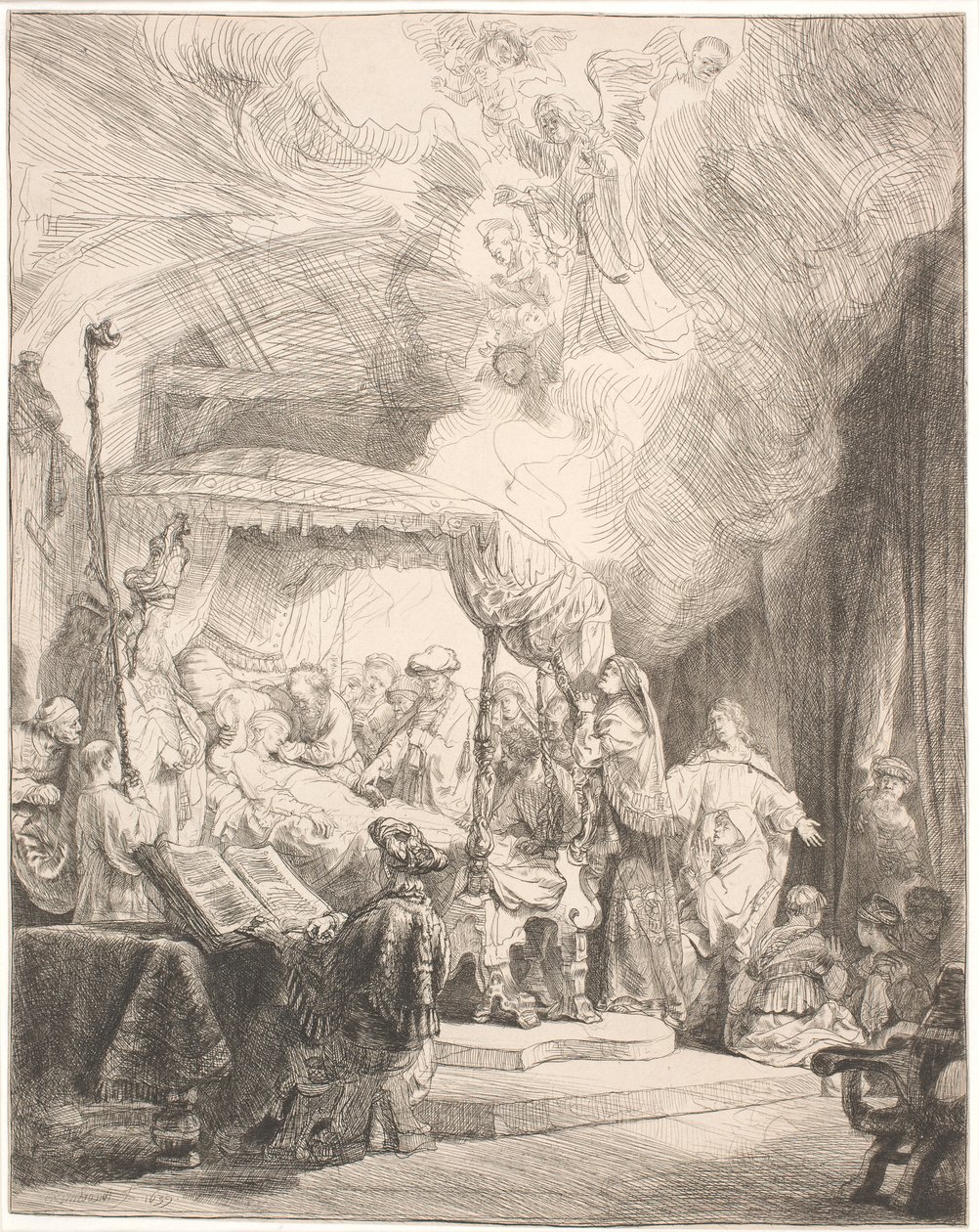 La muerte de la Virgen María de Rembrandt van Rijn