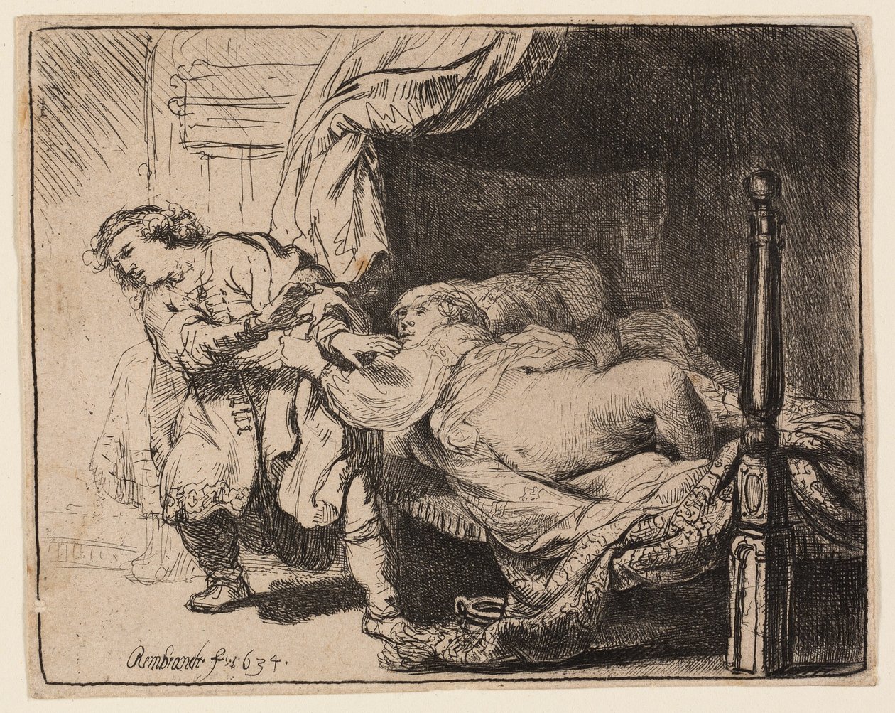 José y la mujer de Potifar de Rembrandt van Rijn