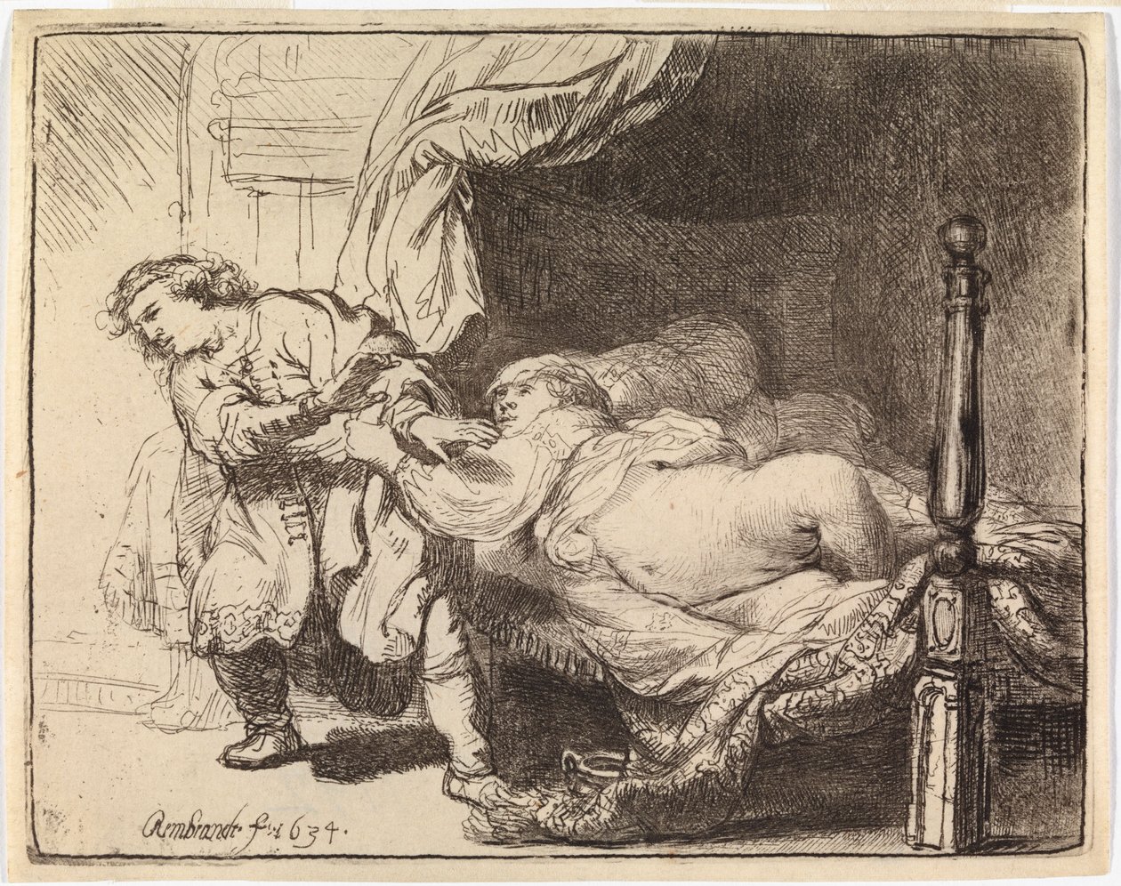 José y la mujer de Potifar de Rembrandt van Rijn