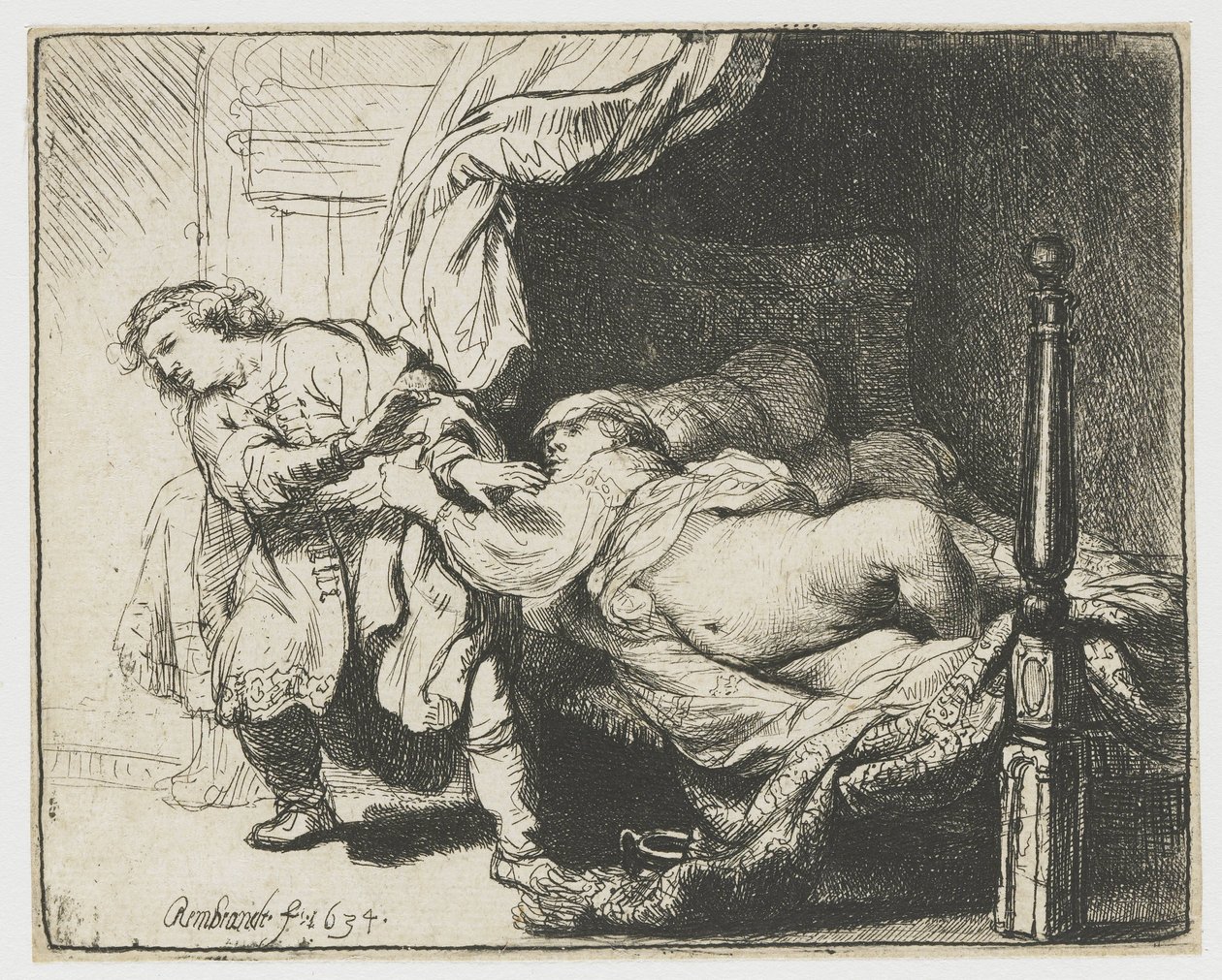 José y la mujer de Potifar de Rembrandt van Rijn