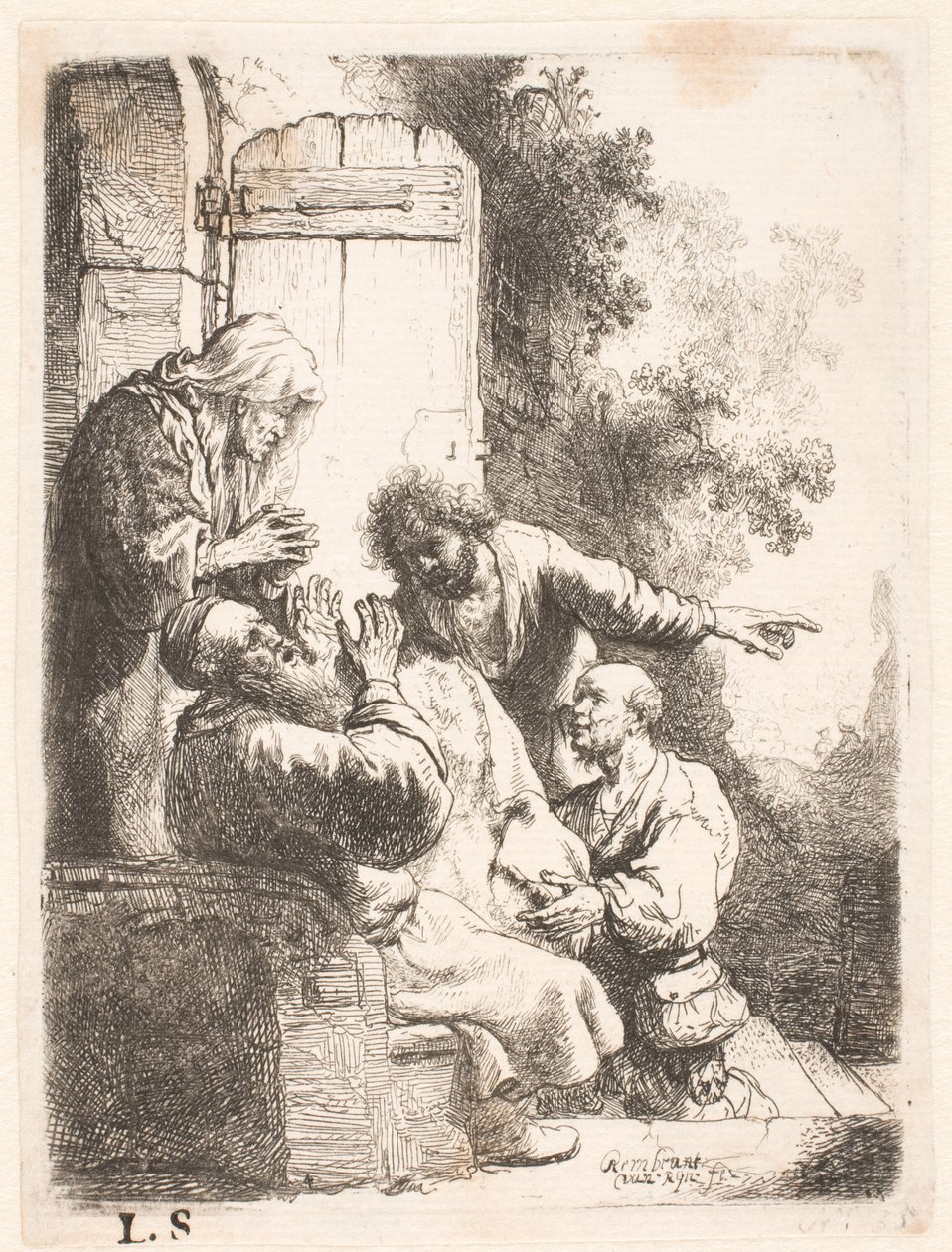 El manto de José, entregado a Jacob de Rembrandt van Rijn