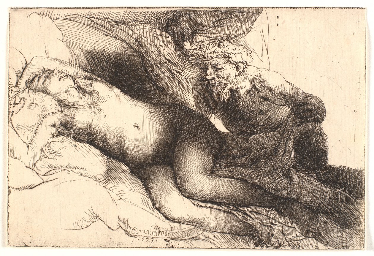Júpiter y Antíope: la placa más grande de Rembrandt van Rijn