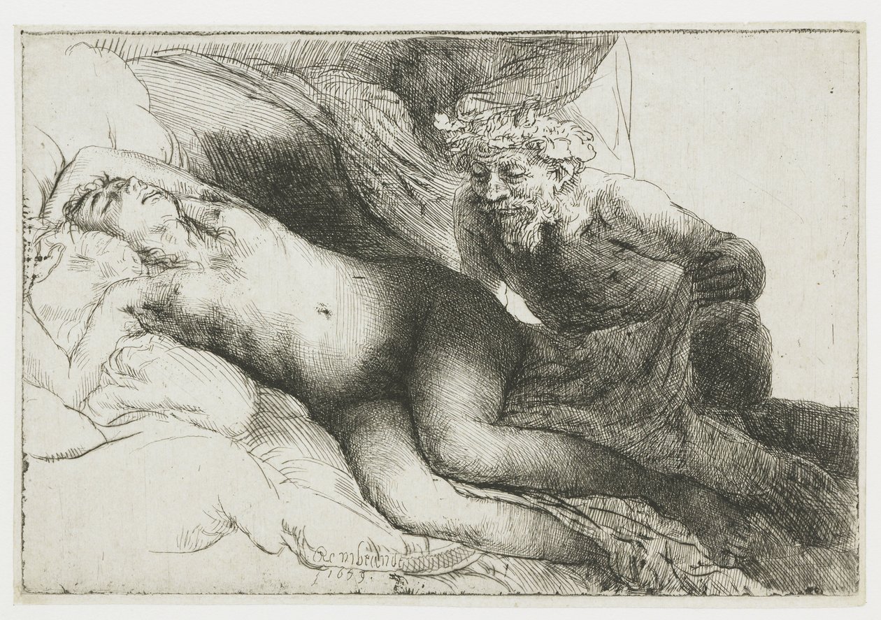 Júpiter y Antiope: el plato más grande de Rembrandt van Rijn