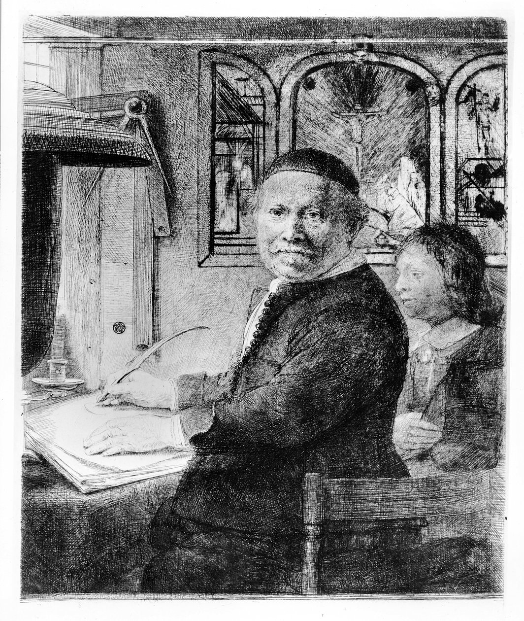 Lieven Willemsz van Coppenol, c.1658 de Rembrandt van Rijn