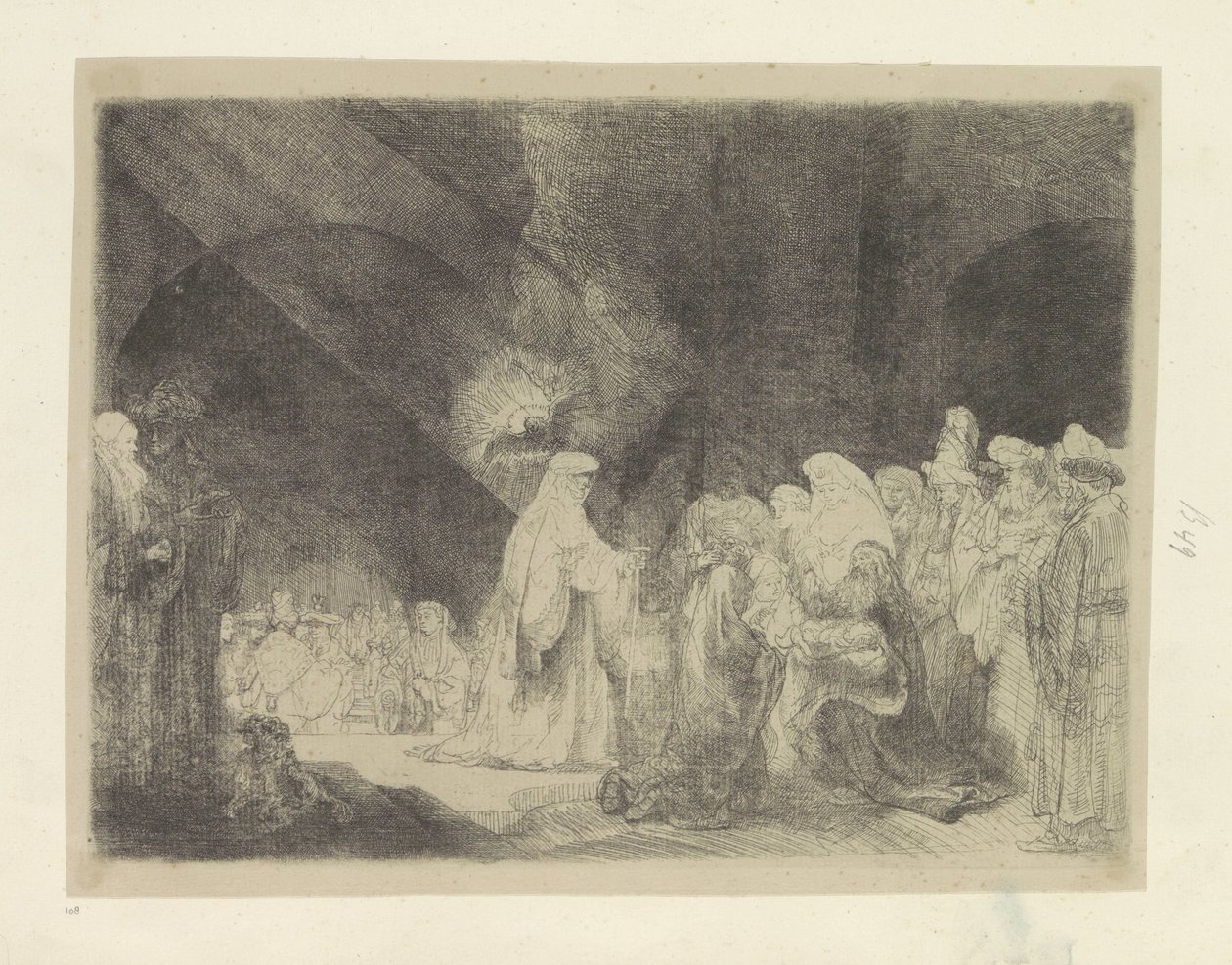 Loflied van Simeón Colección de ochenta y cinco grabados originales (título de la serie) de Rembrandt van Rijn