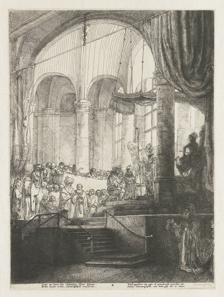 Medea: o el matrimonio de Jasón y Creusa de Rembrandt van Rijn