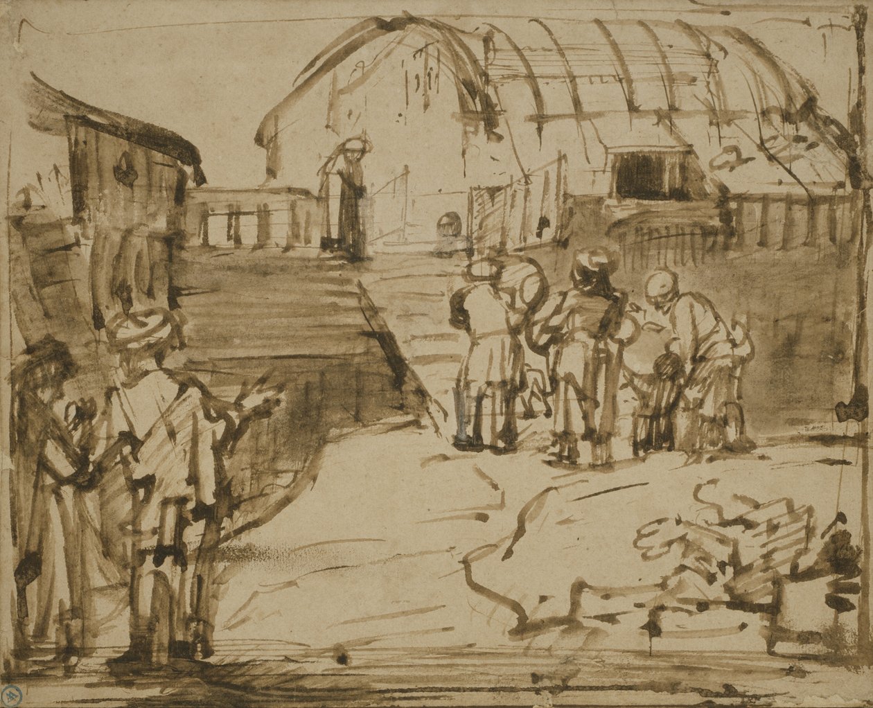 El arca de Noé, 1660 de Rembrandt van Rijn