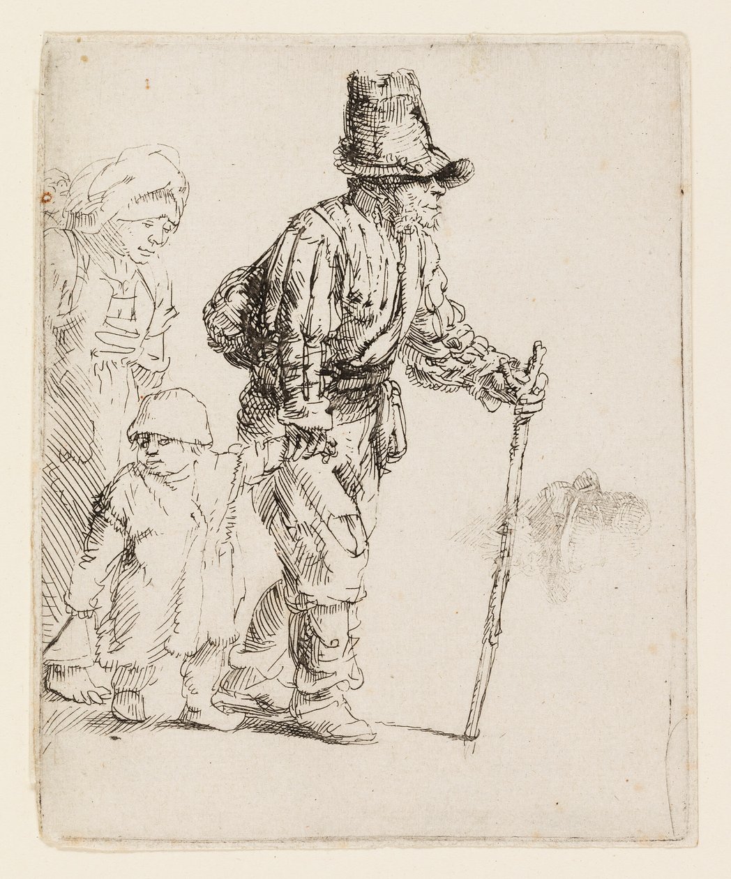 Familia campesina vagabunda de Rembrandt van Rijn