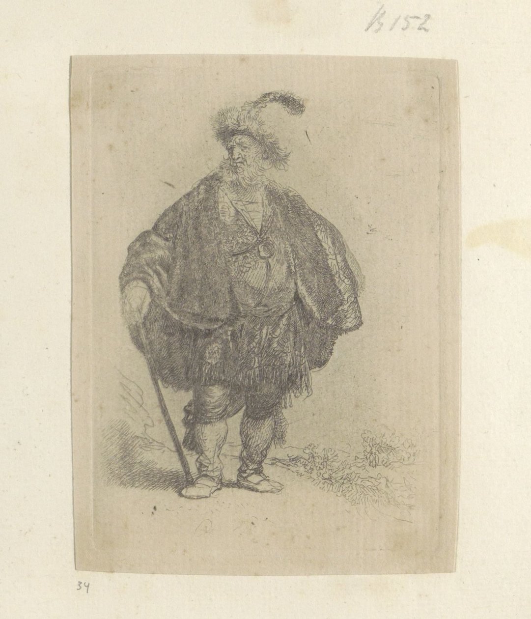 hombre perzische Colección de ochenta y cinco grabados originales (título de la serie) de Rembrandt van Rijn