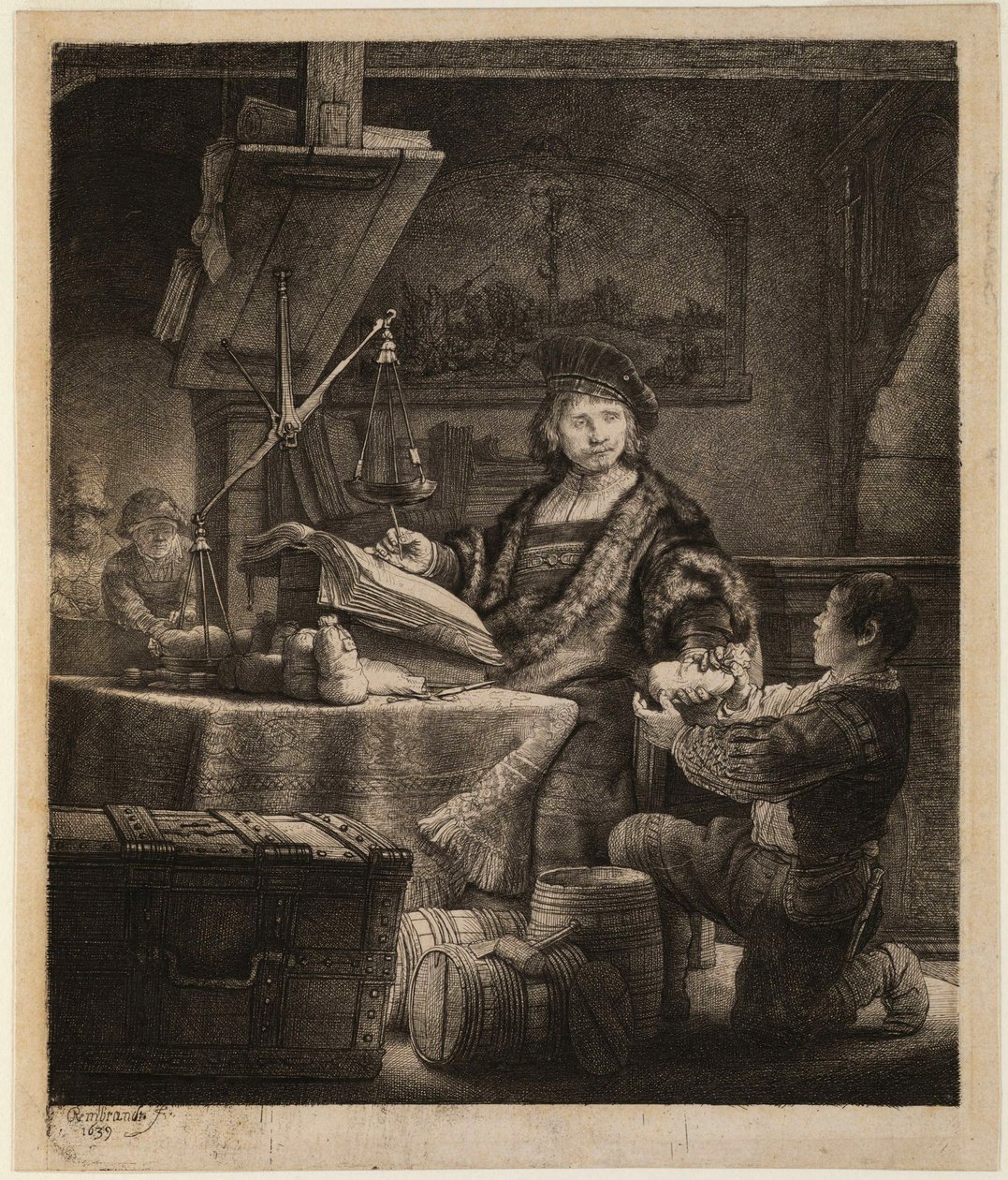 Retrato del pesador de oro Jan Uytenbogaert de Rembrandt van Rijn