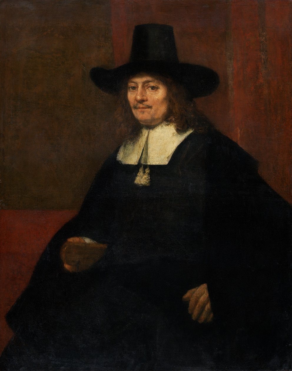 Retrato de un hombre con sombrero alto, c. 1663 de Rembrandt van Rijn