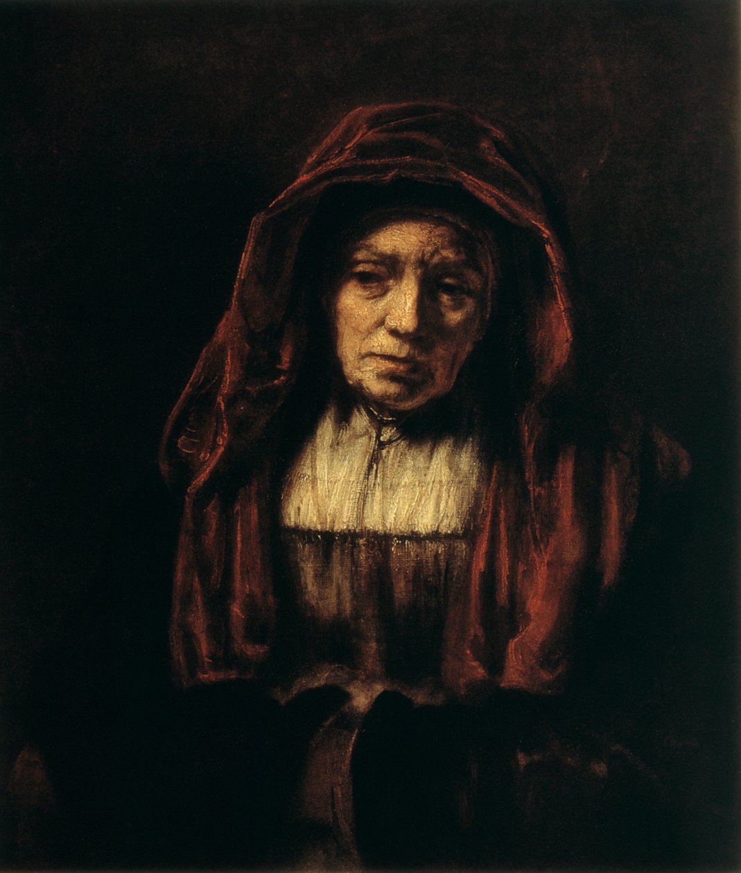Retrato de una Mujer Anciana, 1654 de Rembrandt van Rijn
