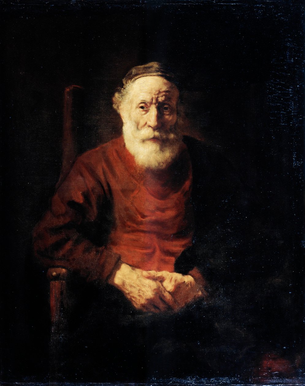 Retrato de un anciano en rojo, 1652-1654 de Rembrandt van Rijn