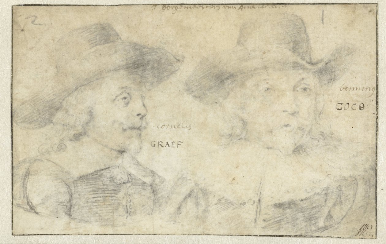 Retratos de Cornelis de Graeff y Frans Banningh Cocq de Rembrandt van Rijn