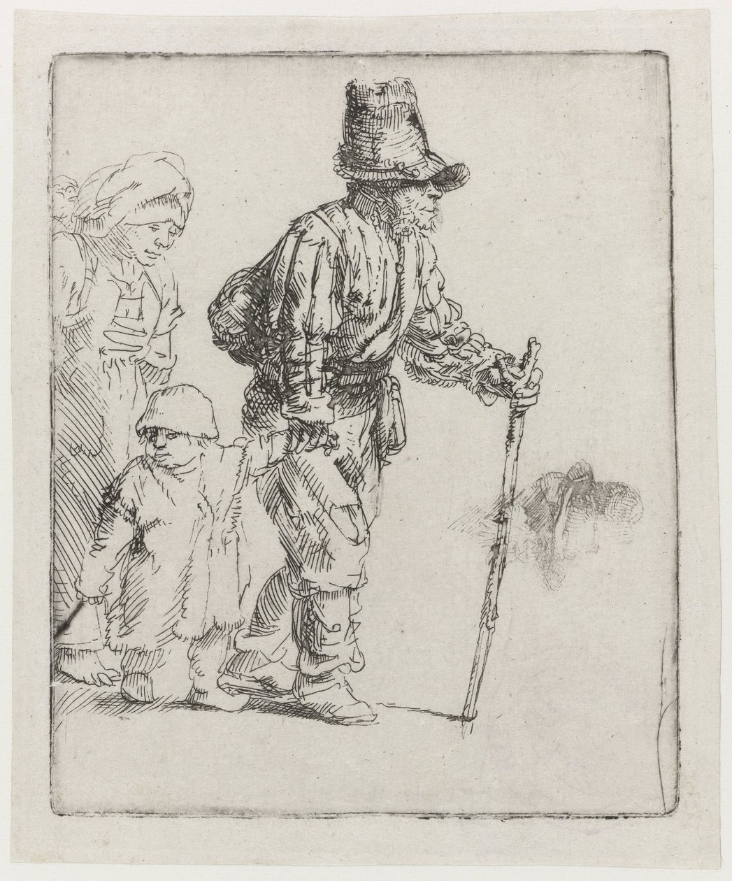Familia de agricultores nómadas de Rembrandt van Rijn
