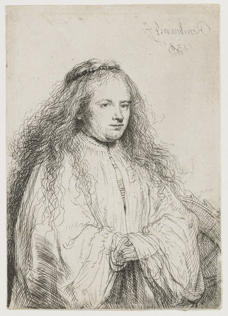 Saskia como Santa Catalina de Alejandría
Santa Catalina ("La pequeña novia judía") de Rembrandt van Rijn