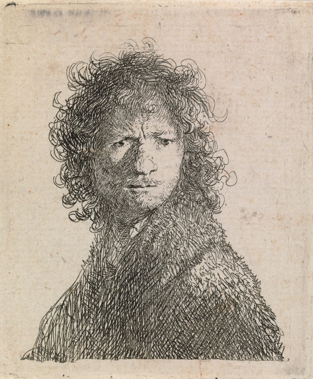 Autorretrato, con el ceño fruncido de Rembrandt van Rijn
