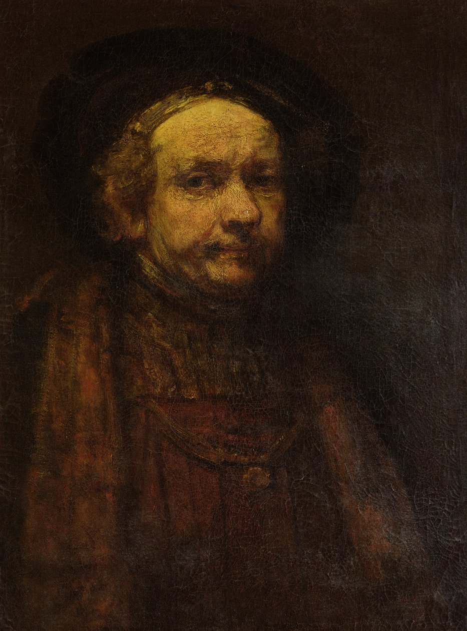 Autorretrato, anciano de Rembrandt van Rijn