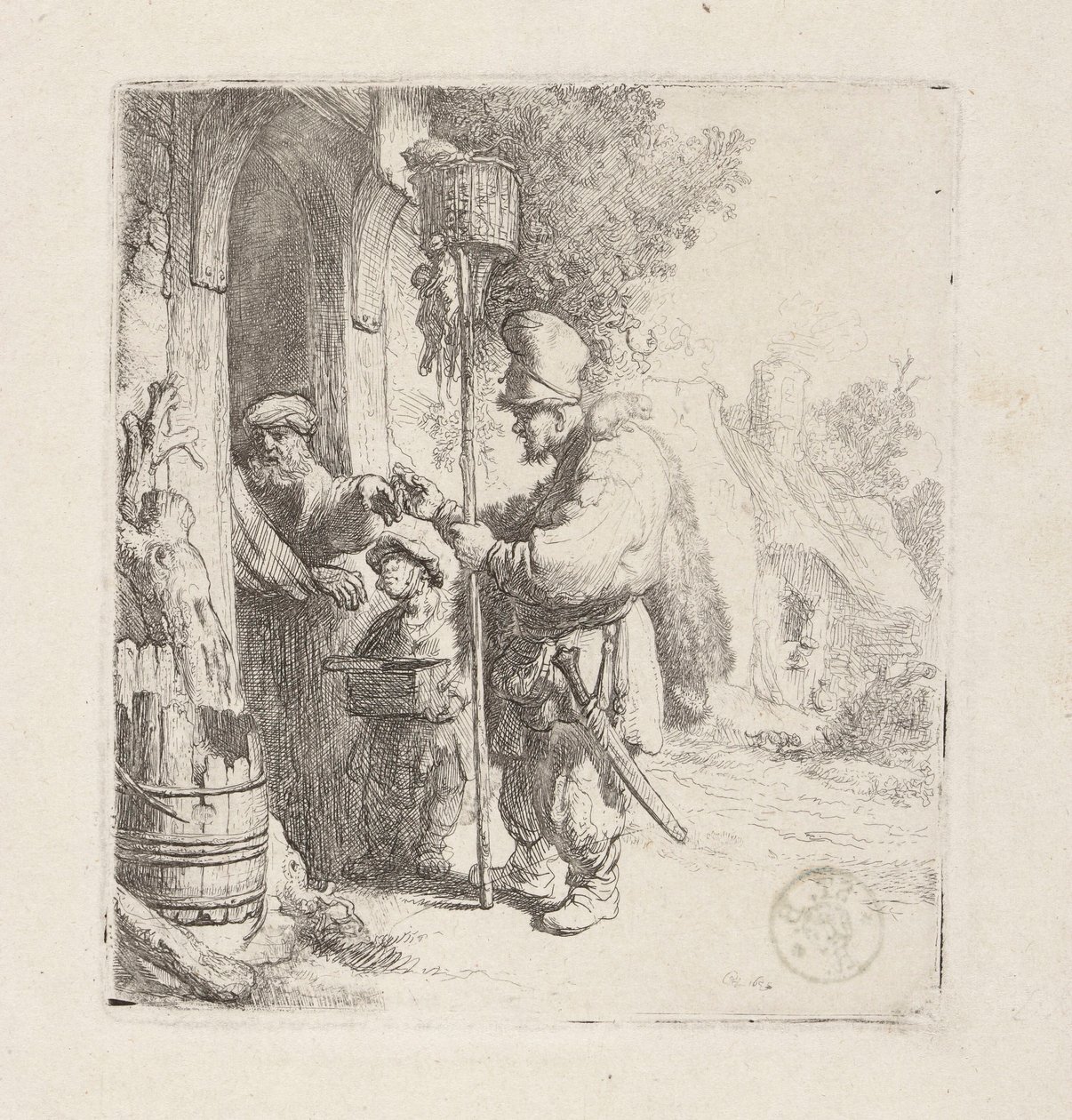 Vendedor de veneno para ratas (Szczurołap) de Rembrandt van Rijn