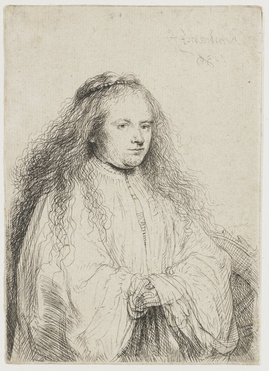 Santa Catalina ("la pequeña novia judía") de Rembrandt van Rijn