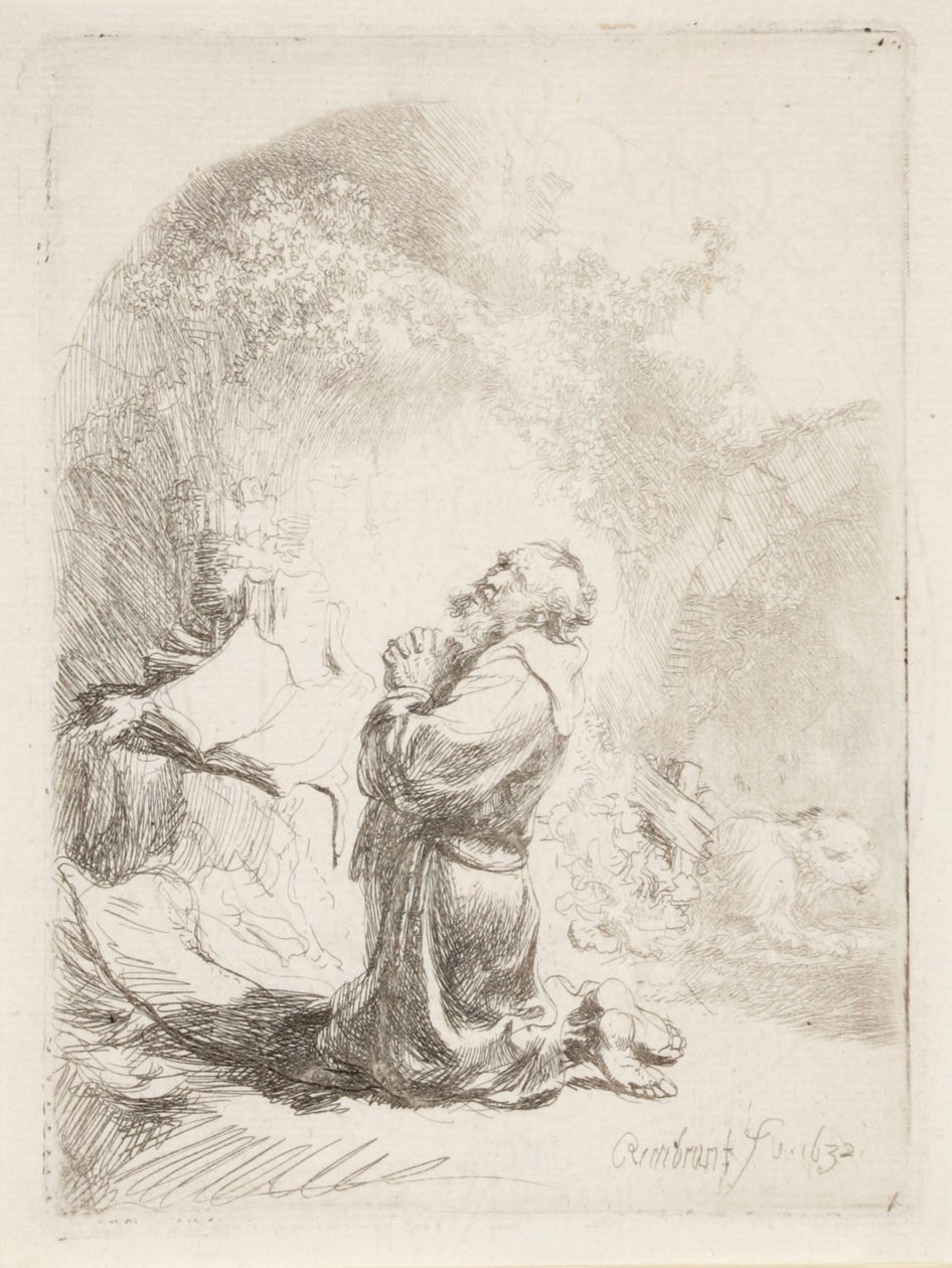 San Jerónimo en oración de Rembrandt van Rijn