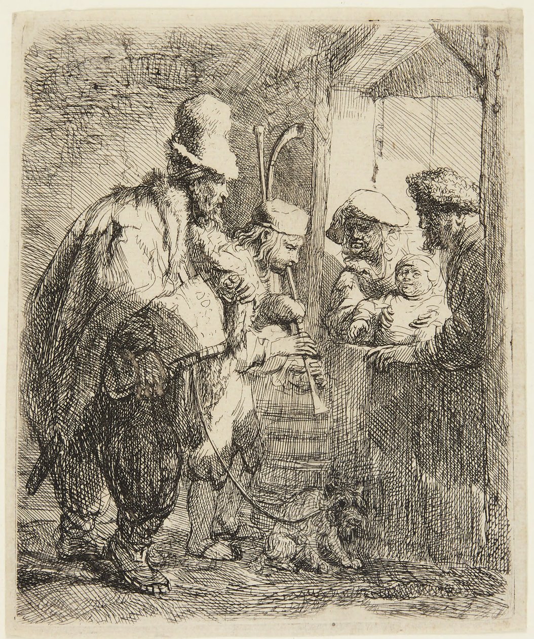 Músicos ambulantes de Rembrandt van Rijn