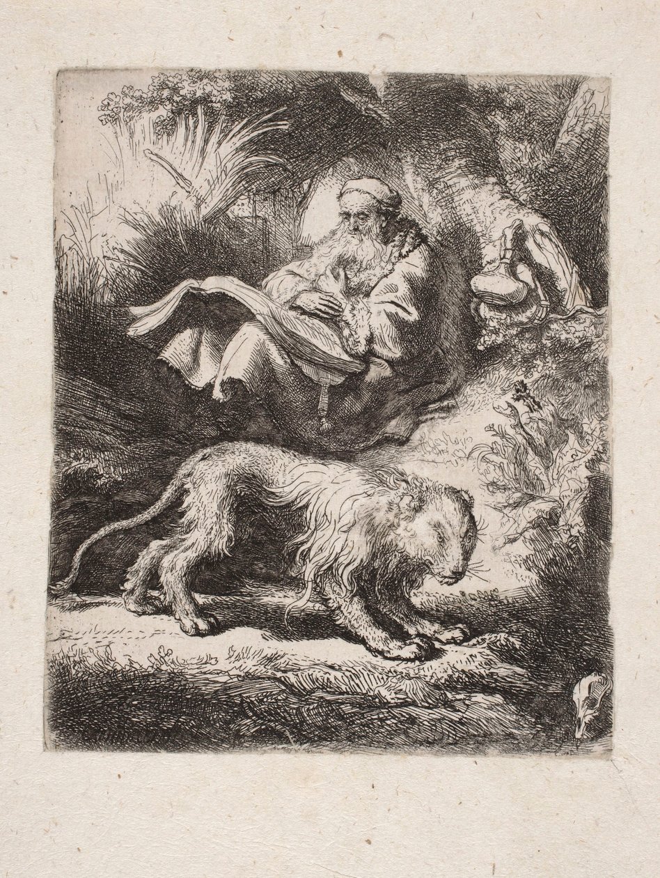 San Jerónimo leyendo de Rembrandt van Rijn