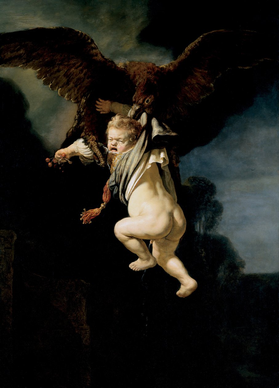 El rapto de Ganímedes de Rembrandt van Rijn