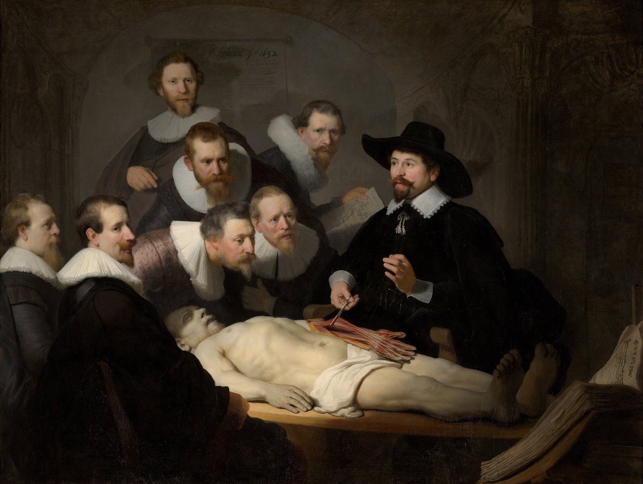La lección de anatomía del Dr. Nicolaes Tulp de Rembrandt van Rijn