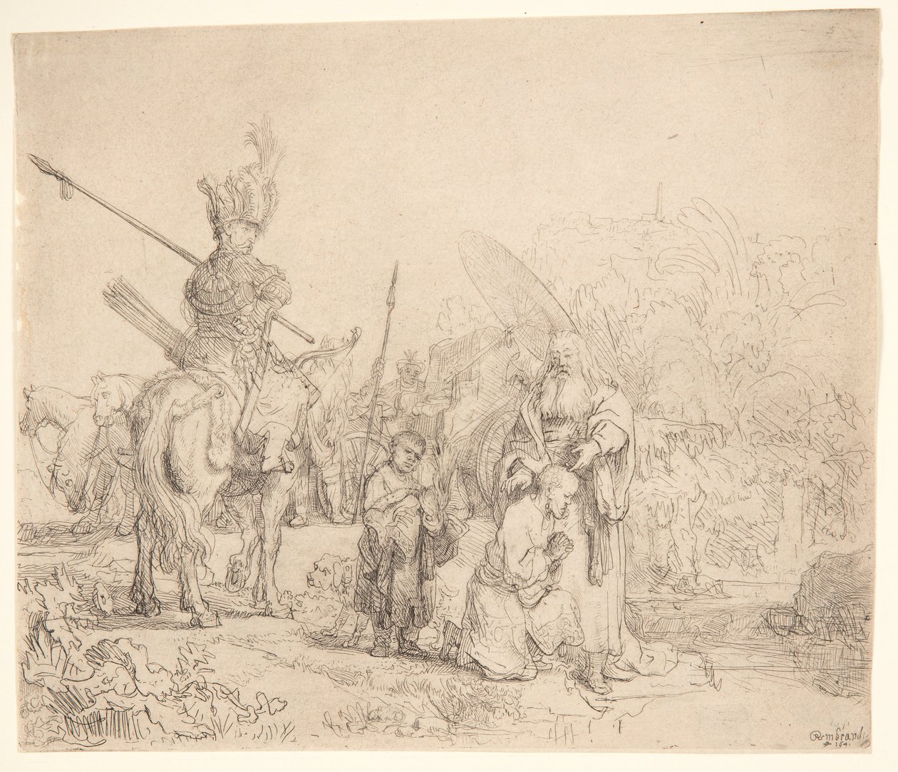 El bautismo del eunuco de Rembrandt van Rijn