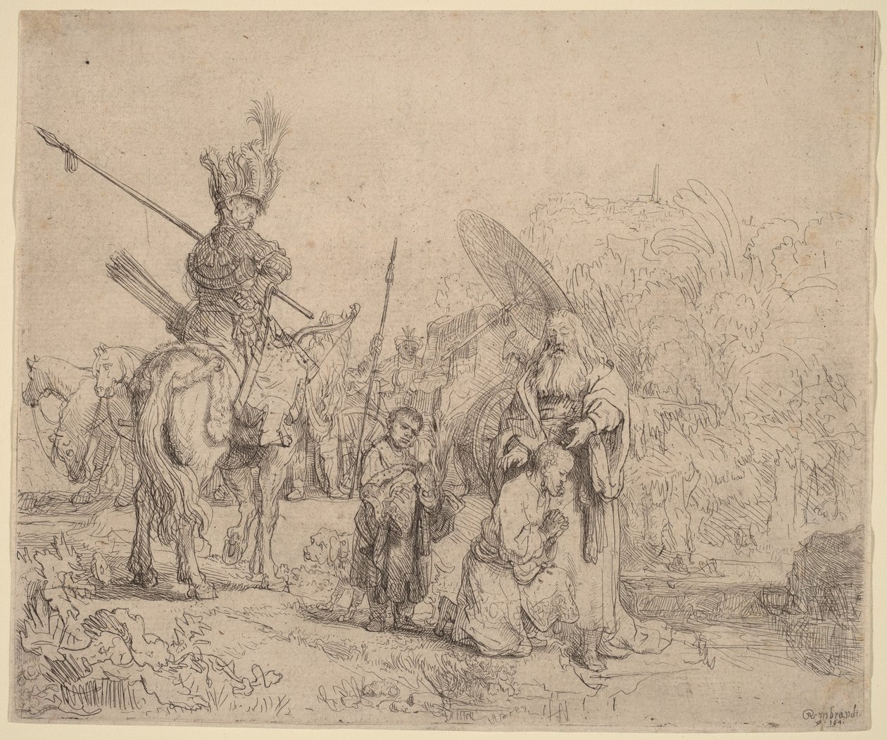 El bautismo del eunuco de Rembrandt van Rijn