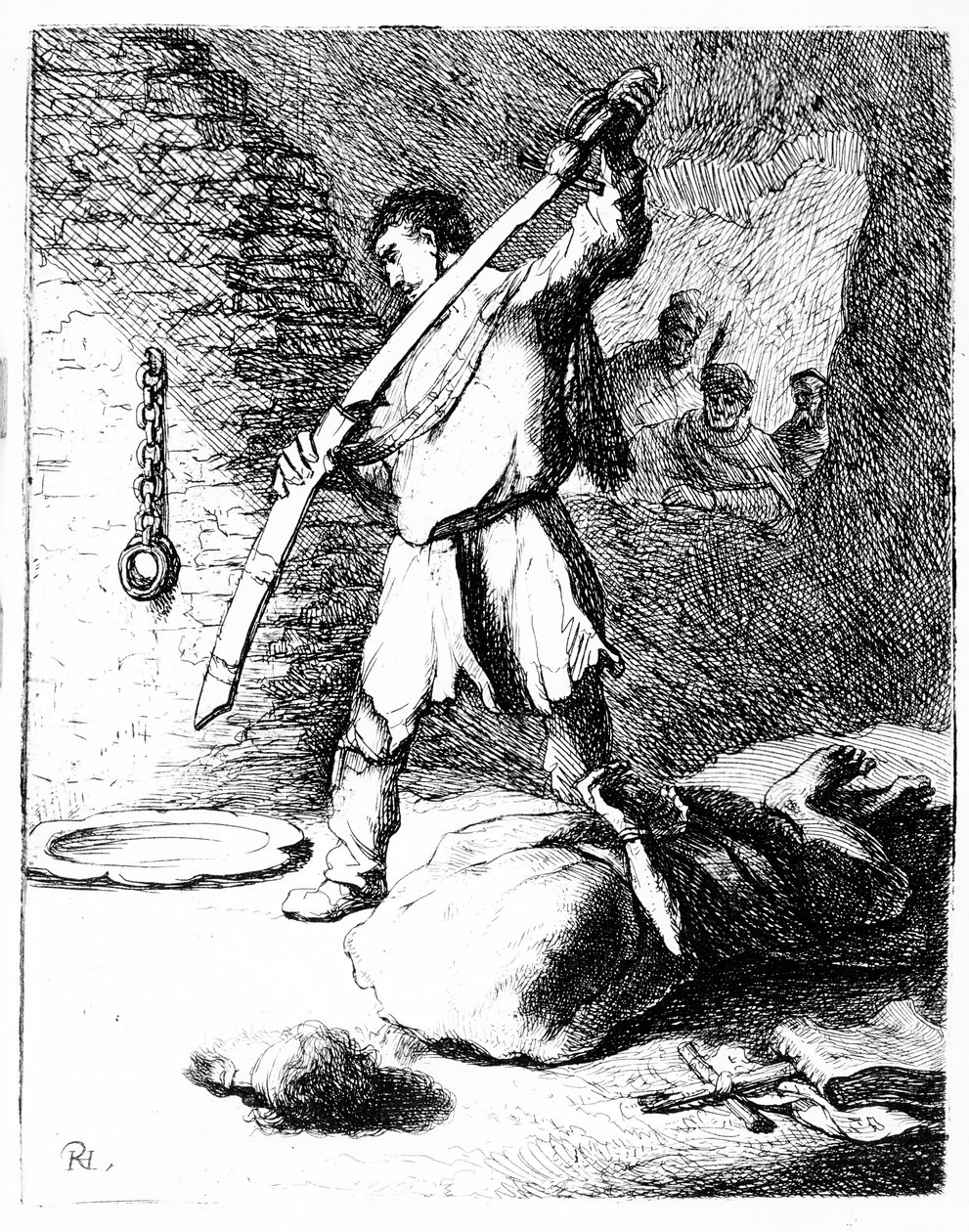 La decapitación de Juan el Bautista, c.1627 de Rembrandt van Rijn