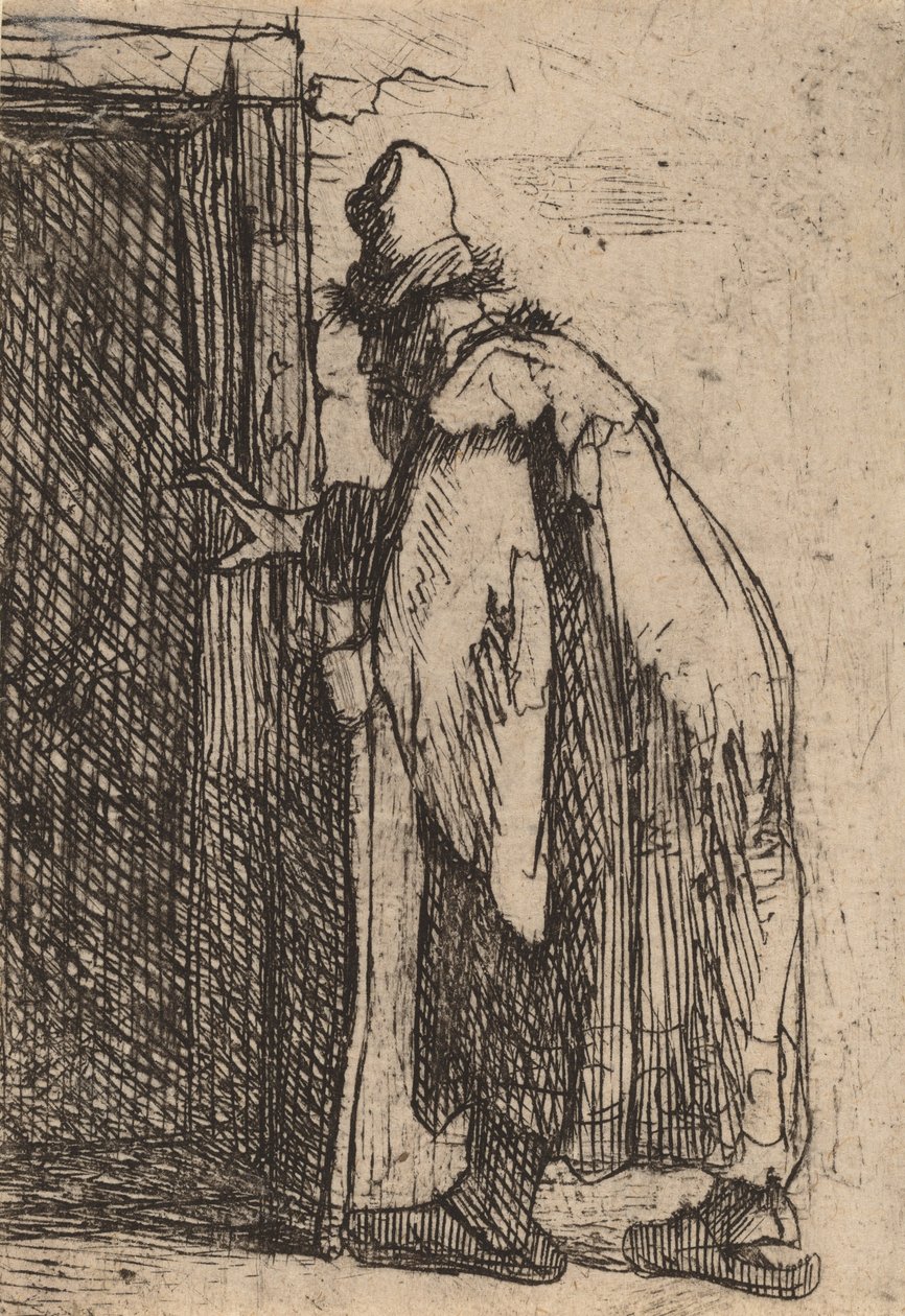 La ceguera de Tobit: un boceto, c. 1629 de Rembrandt van Rijn