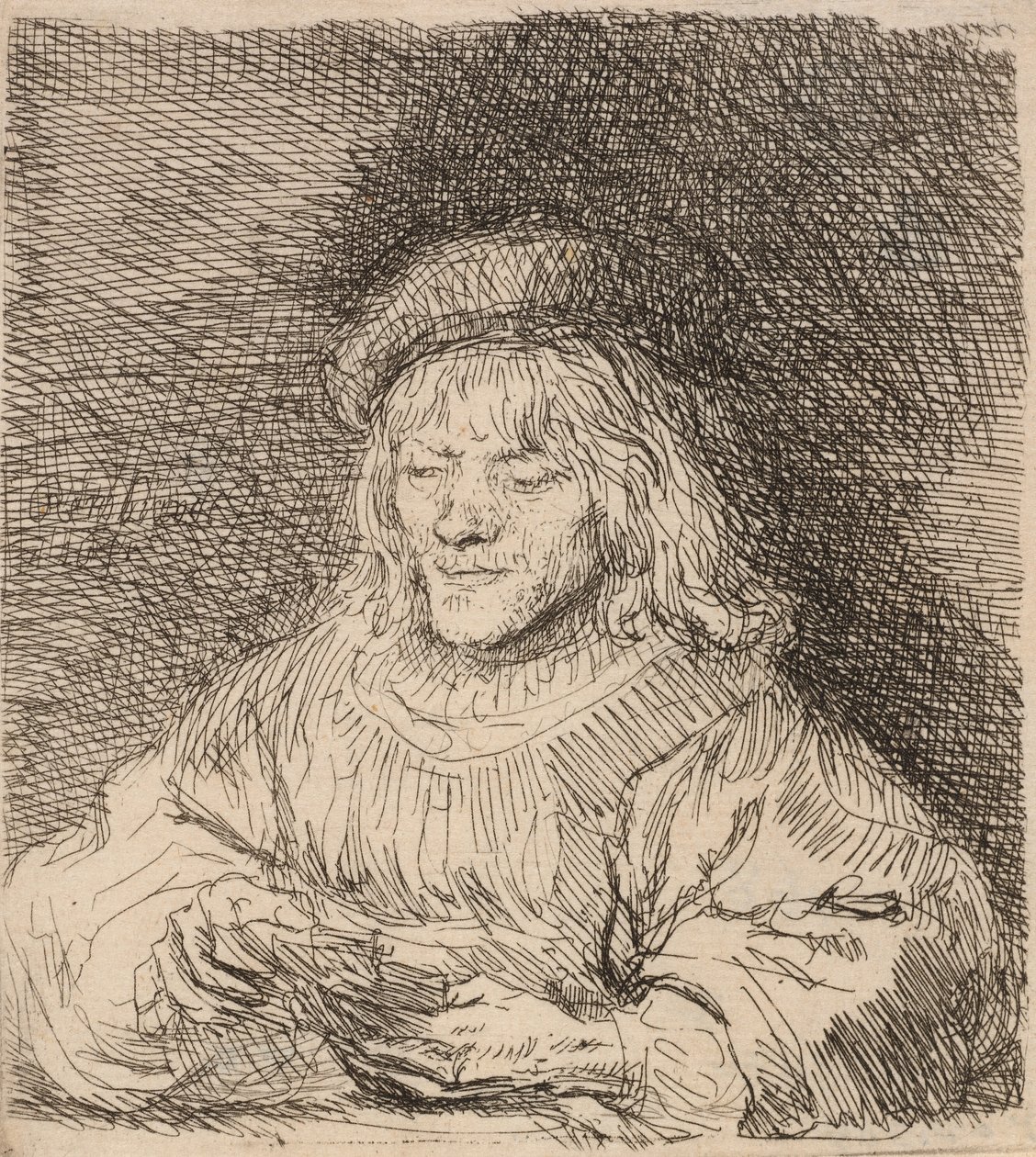 El Jugador de Cartas, 1641 de Rembrandt van Rijn