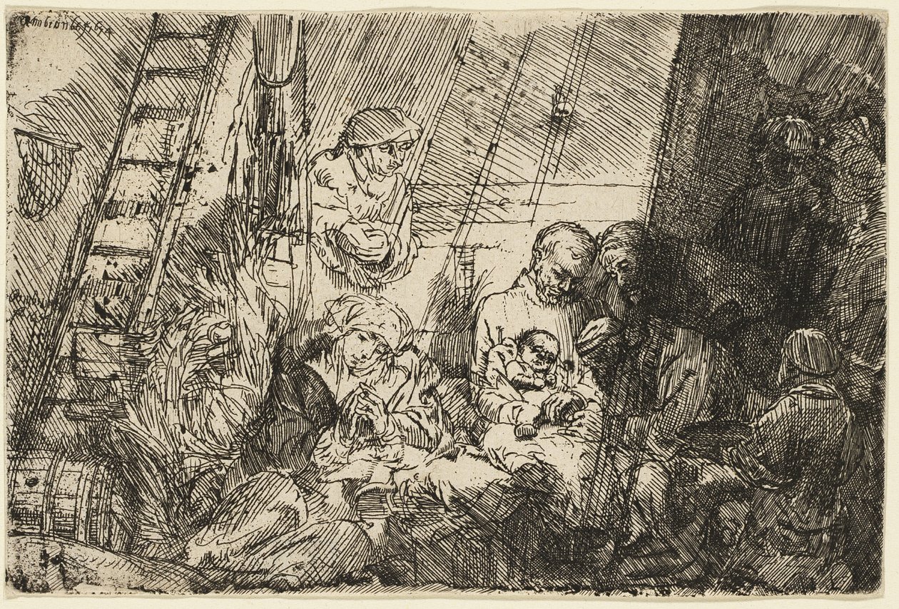 La circuncisión en el establo de Rembrandt van Rijn