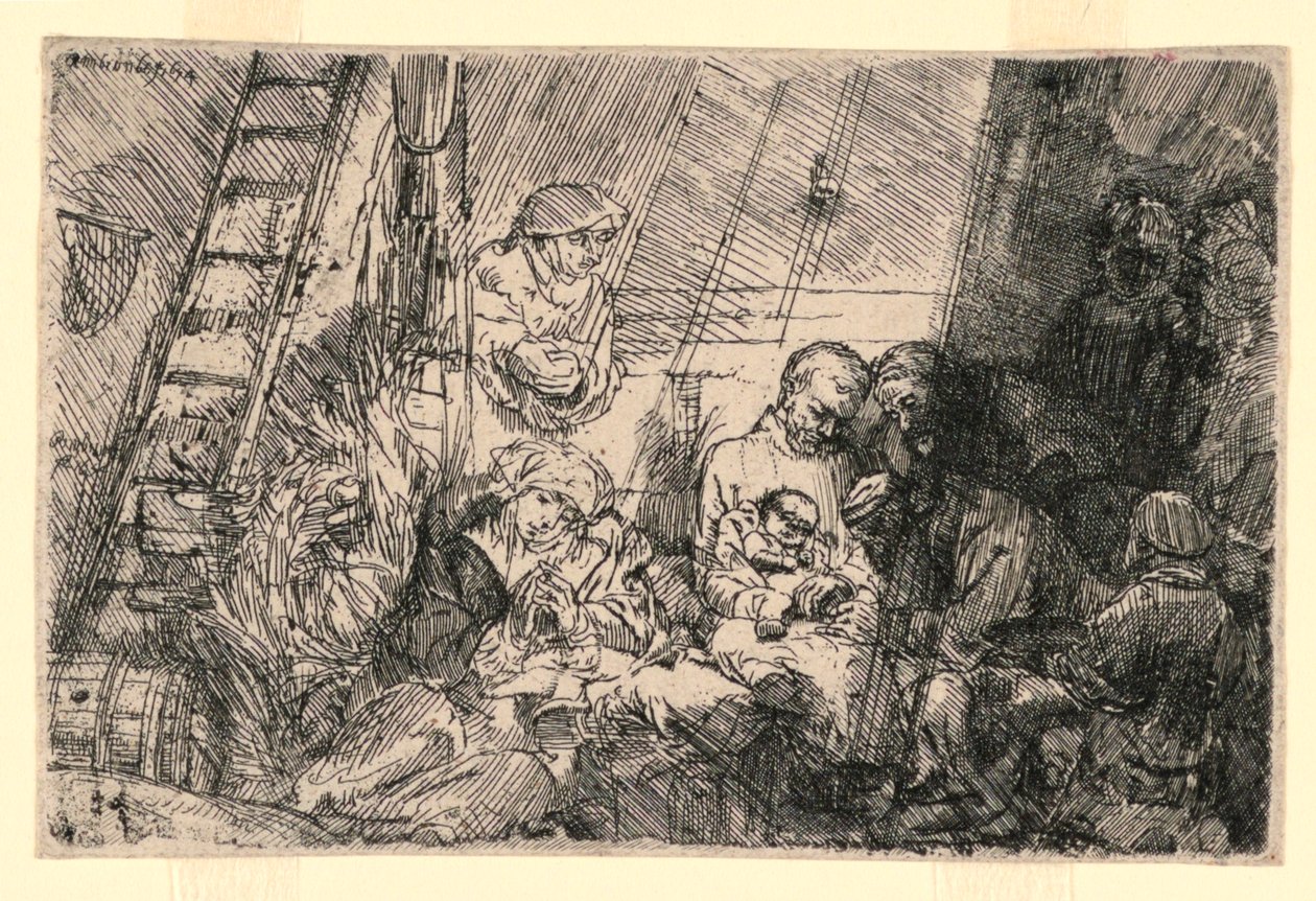 La Circuncisión en el Establo de Rembrandt van Rijn