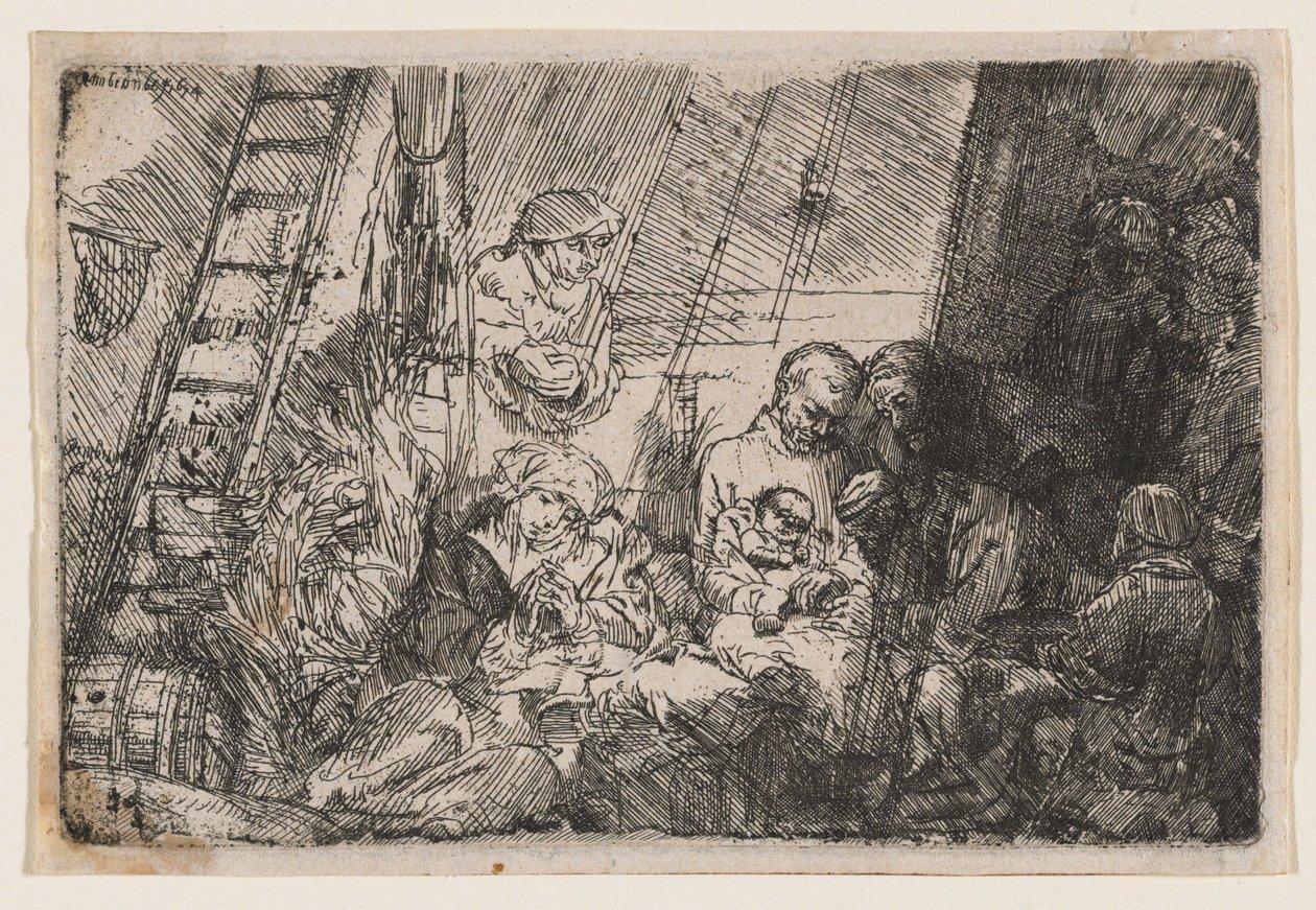 La circuncisión en el establo de Rembrandt van Rijn