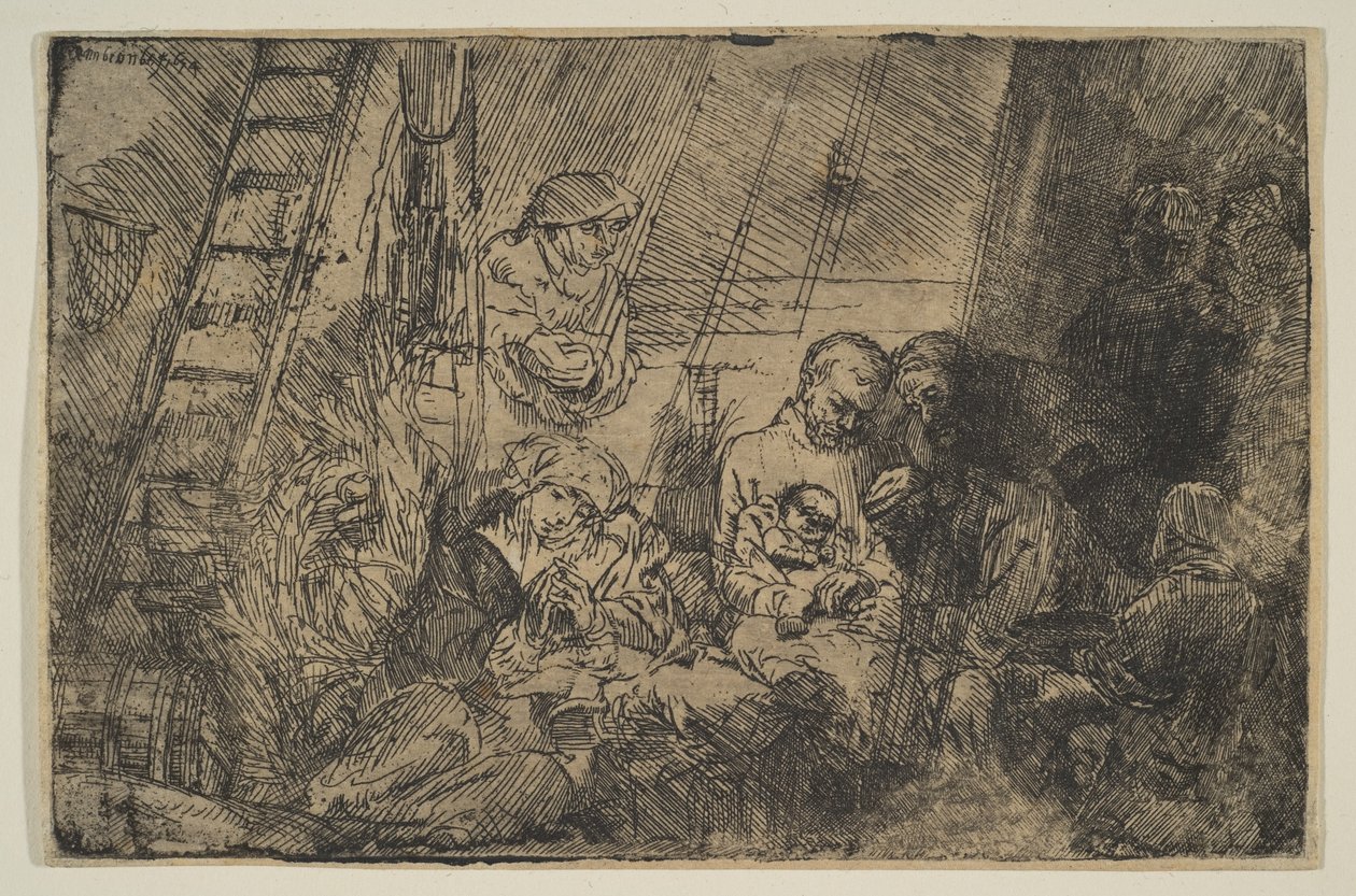 La circuncisión en el establo de Rembrandt van Rijn