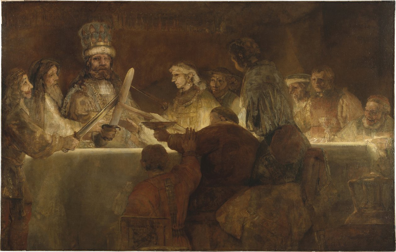 La conspiración de los bátavos bajo Claudio Civilis, 1662 de Rembrandt van Rijn