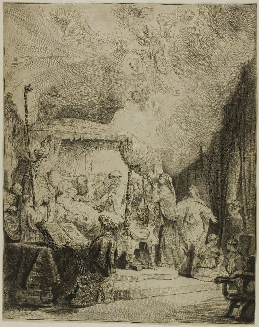 La muerte de la Virgen de Rembrandt van Rijn