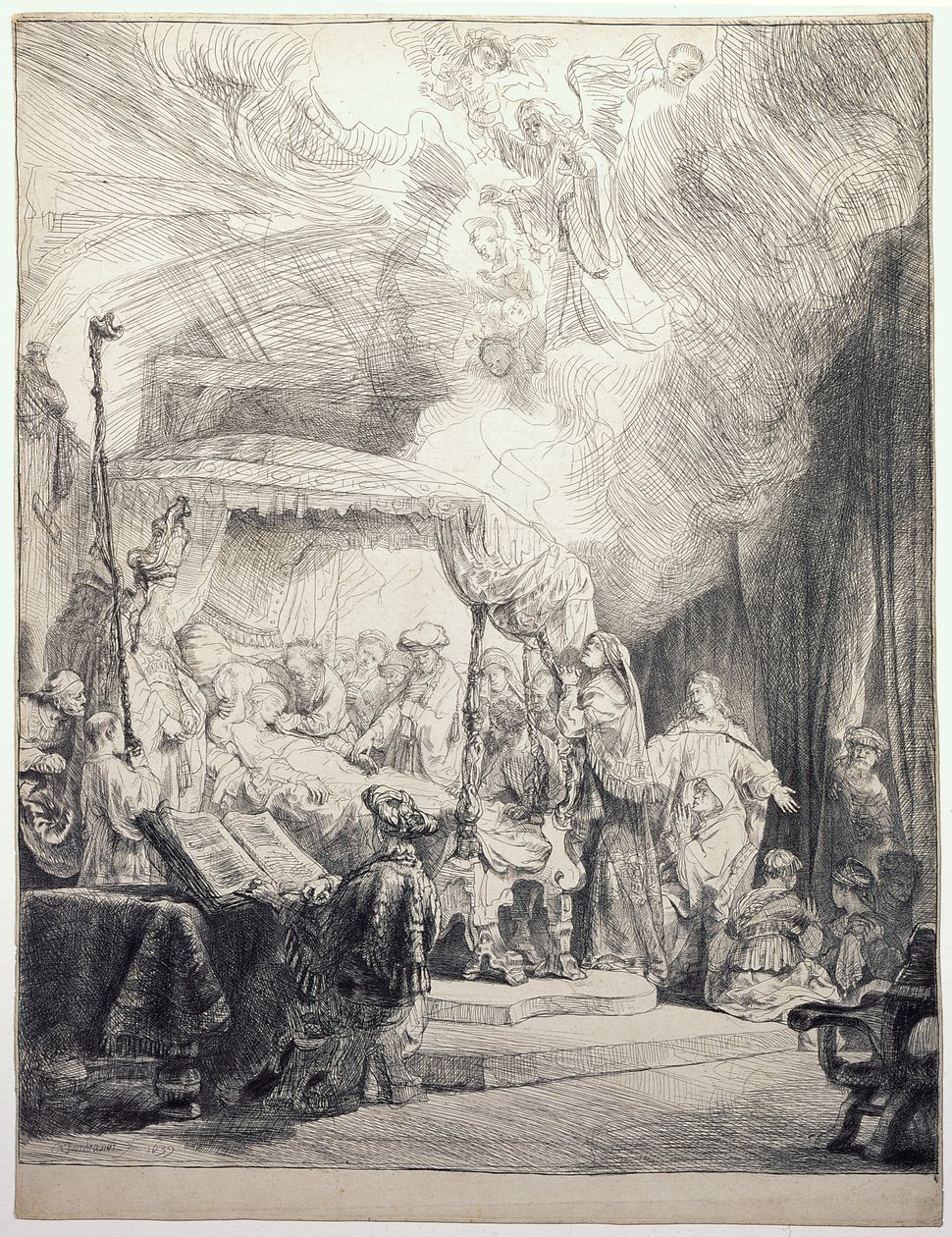 La muerte de la Virgen de Rembrandt van Rijn