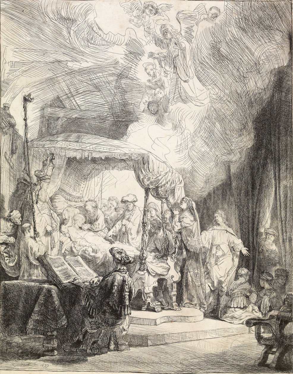 La muerte de la Virgen de Rembrandt van Rijn