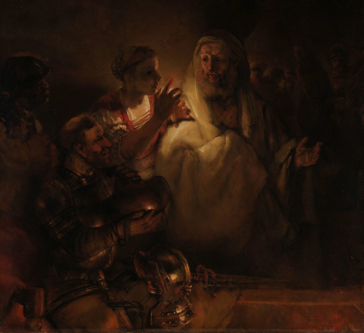 La negación de San Pedro de Rembrandt van Rijn