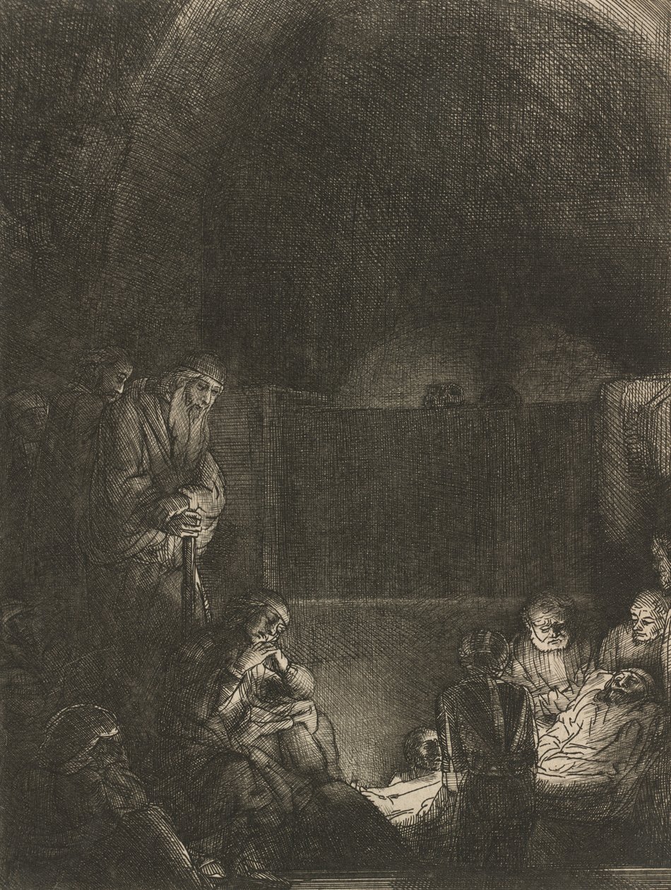 El entierro, c. 1654 de Rembrandt van Rijn