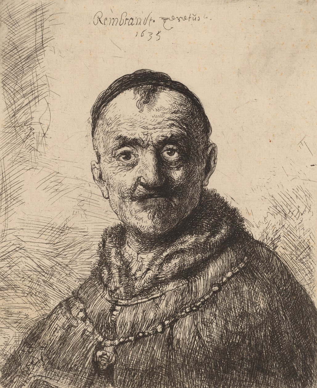 La Primera Cabeza Oriental, 1635 de Rembrandt van Rijn