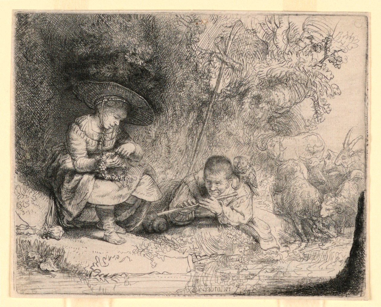 El flautista de Rembrandt van Rijn