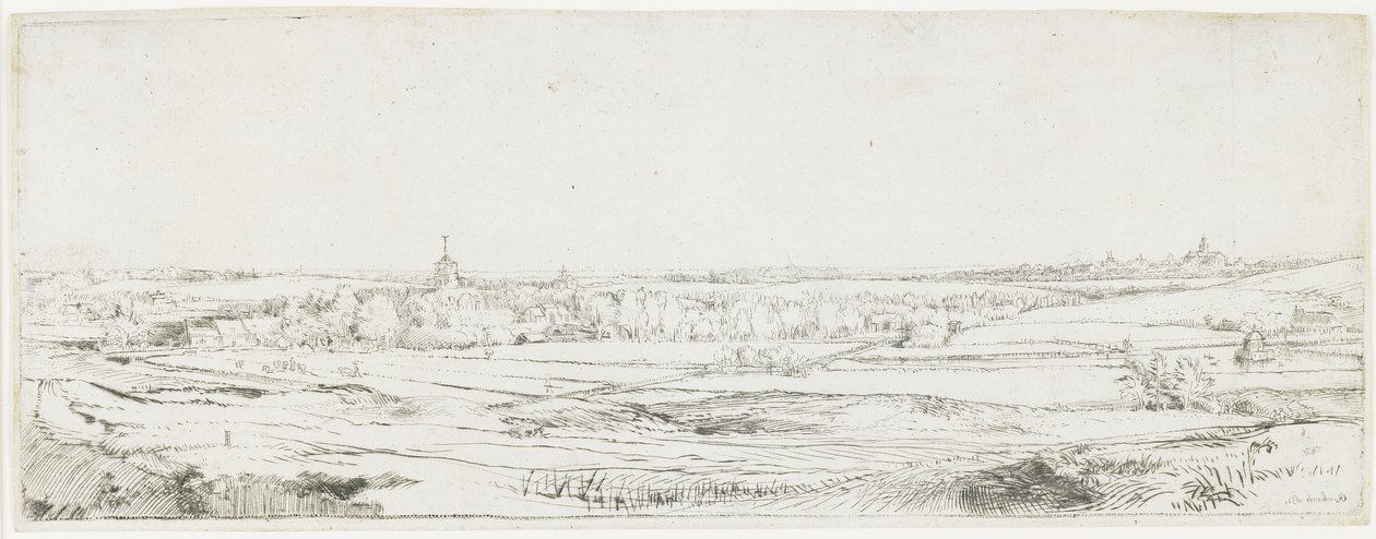 El campo del pesador de oro, 1651 de Rembrandt van Rijn