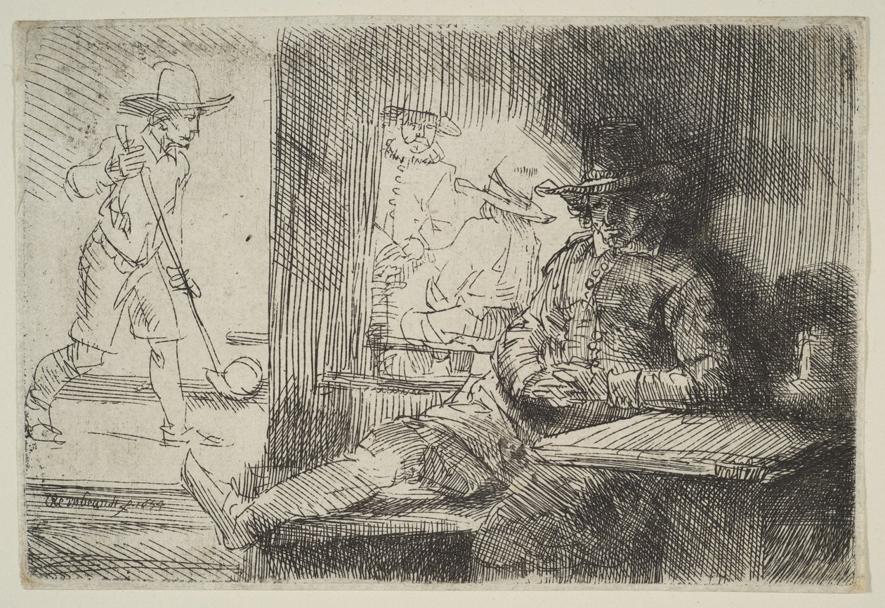 El Jugador de Golf de Rembrandt van Rijn