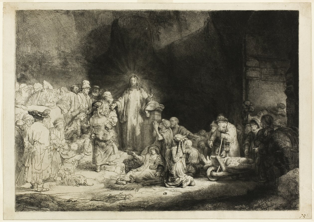 El grabado de los cien florines de Rembrandt van Rijn