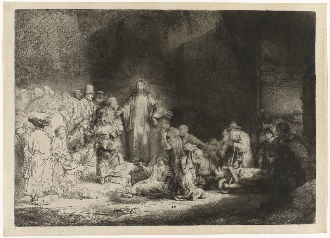 La estampa de los cien florines de Rembrandt van Rijn